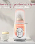 Aquecedor de Mamadeiras Multifuncional 8 em 1 Portátil: Aquecimento Rápido, Descongelamento e Esterilização Segura