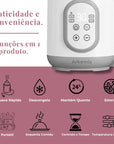 Aquecedor de Mamadeiras Portátil Multifuncional 8 em 1: Aquecimento Rápido, Descongelamento e Esterilização Segura
