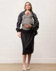 Arkemis Lumi Baby Carrier - Elegante e Confortável - Pied de Poule Preto