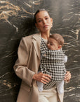Arkemis Lumi Baby Carrier - Elegante e Confortável - Pied de Poule Preto