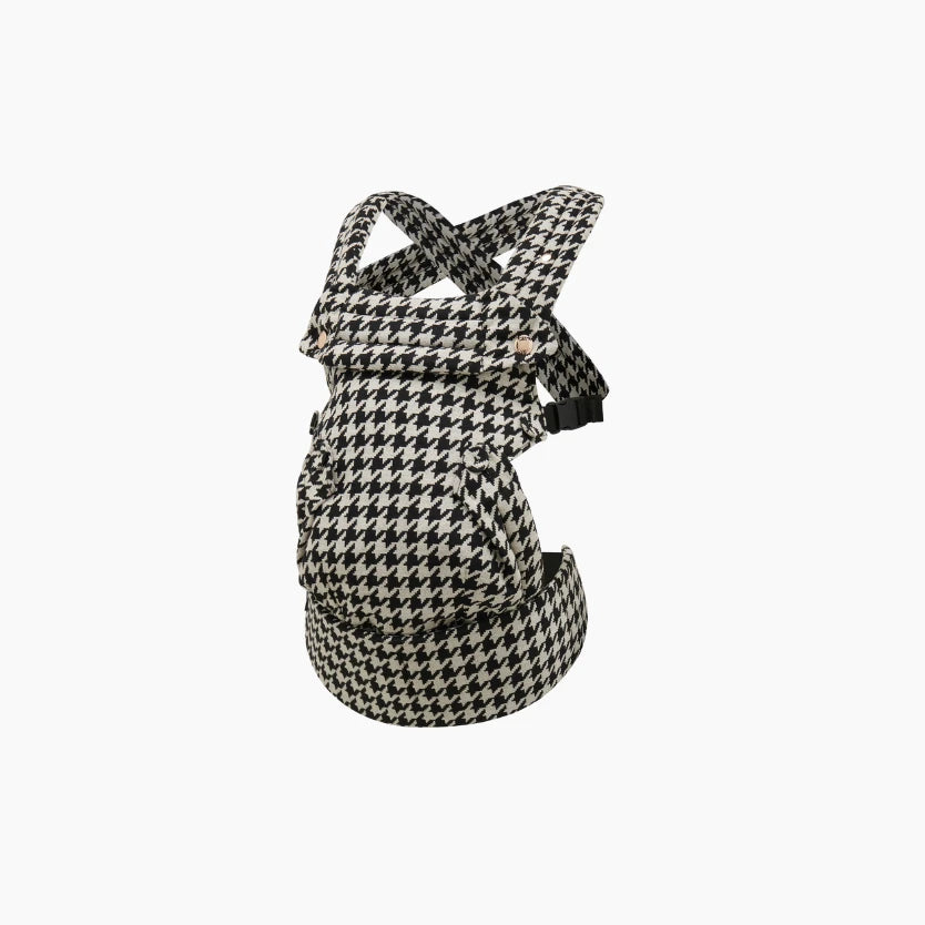 Arkemis Lumi Baby Carrier - Elegante e Confortável - Pied de Poule Preto