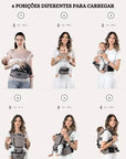 Mochila 6 em 1 Para Carregar Bebê
