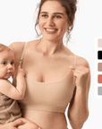 Kit com 3 Sutiãs de Amamentação Canelados