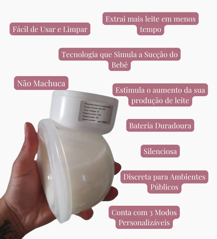 Extração de Leite Sem Dor e 100% Discreta – A Melhor Bomba para Rotinas Agitadas