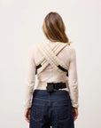 Arkemis Lumi Baby Carrier - Elegante e Confortável - Pied de Poule  Bege