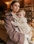Arkemis Lumi Baby Carrier - Elegante e Confortável - Pied de Poule  Bege