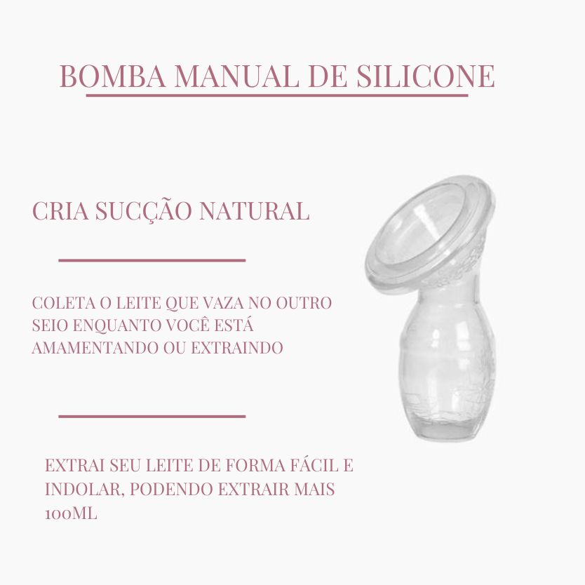 Coletor de Leite Manual Feito de Silicone