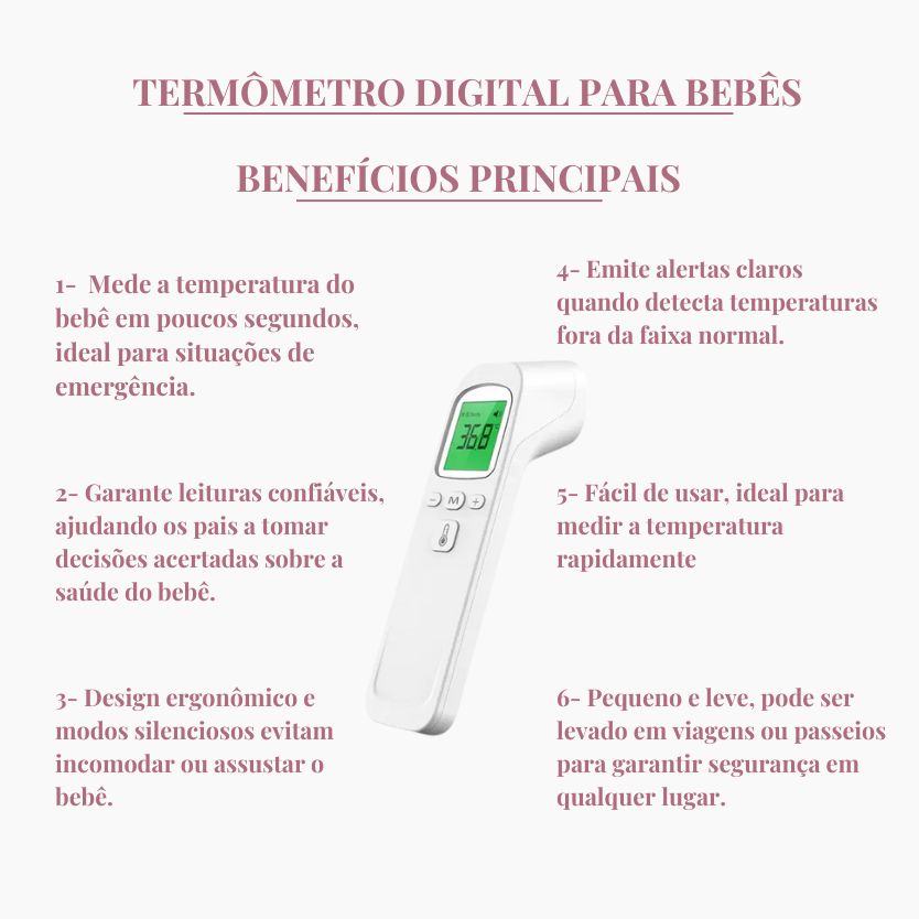 Termômetro Digital Para Bebês