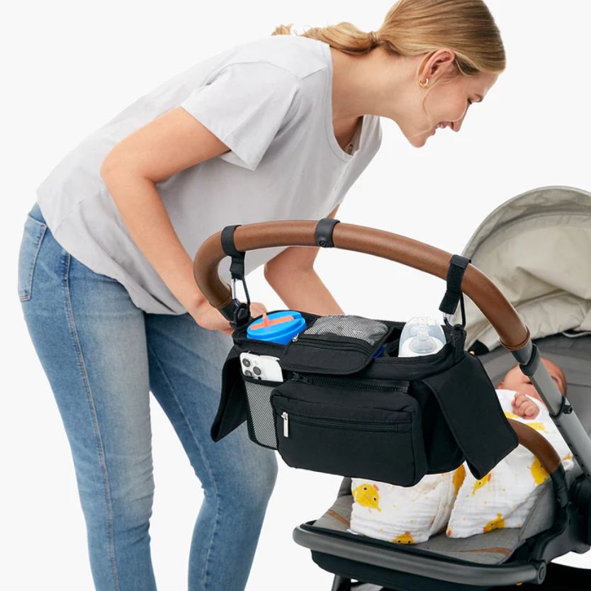 Organizador de Carrinho Arkemis - Porta-objetos Multifuncional para Bebês e Mamães