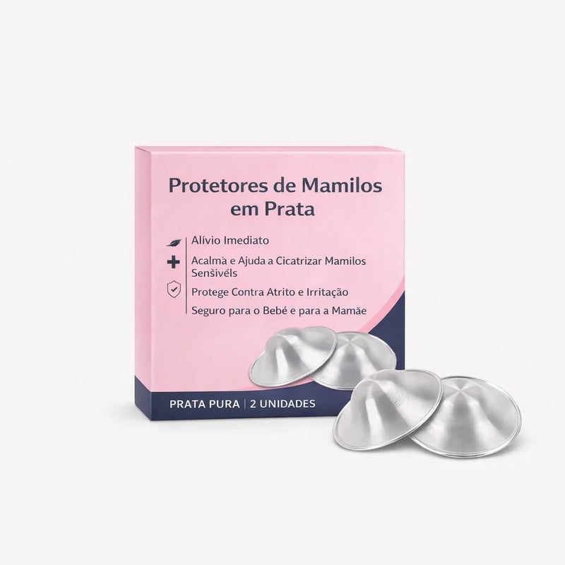 Protetores de Mamilos 999 Silver Nursing Cups – Escudos de Prata para Amamentação, Cuidado e Proteção Natural